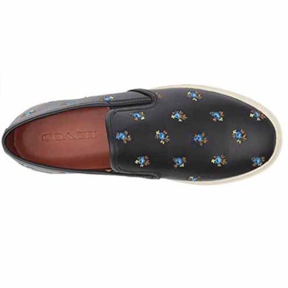 Coach Prarie Slip On Leather Sneakers - Picture 1 of 6